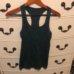 Lululemon size 4 dark green fitted tank